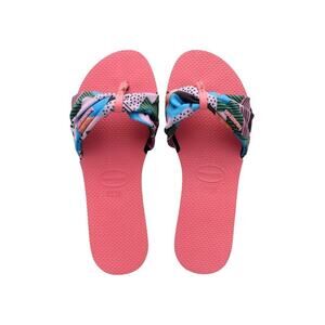 HAVAIANAS You St. Tropez Pink Beach Pool Spa Flip Flops Sandals 9/10 Womens